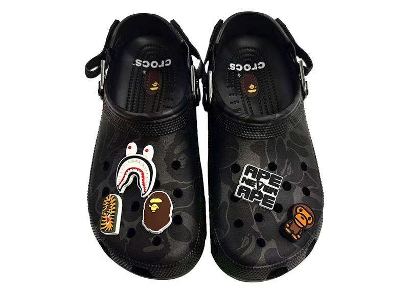 crocs classic clog a bathing ape abc camo black friends amp family Collection – Genuine Crocs Sandals for Sale