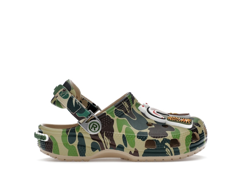 crocs classic clog a bathing ape abc camo green kids Collection – Genuine Crocs Sandals for Sale