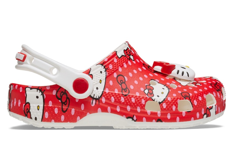 crocs classic clog hello kitty red polka dots kids Collection – Genuine Crocs Sandals for Sale
