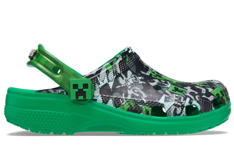 crocs classic clog minecraft black green kids Collection – Genuine Crocs Sandals for Sale