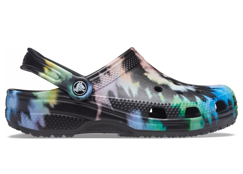 crocs classic clog tie dye black multi-color Collection – Genuine Crocs Sandals for Sale