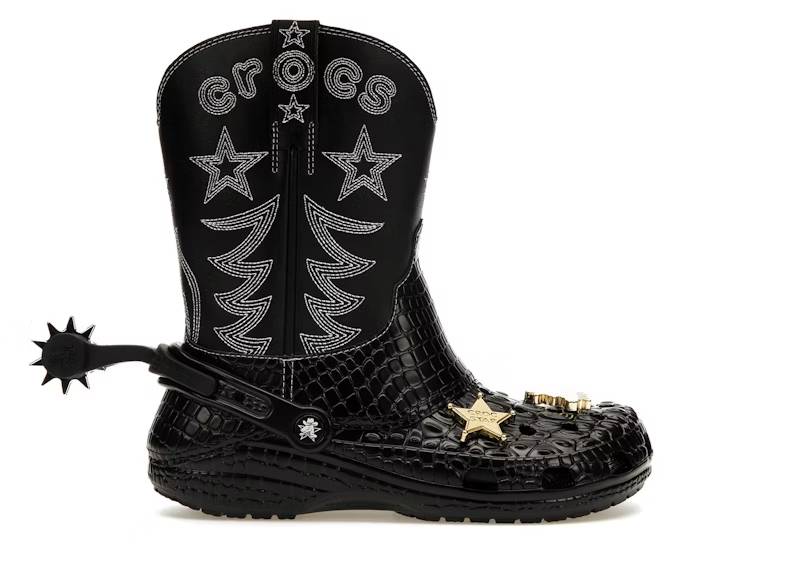 crocs classic cowboy boot black Collection – Genuine Crocs Sandals for Sale