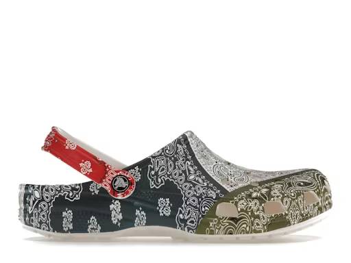 crocs classic fleece lined clog bandana white red blue green Collection – Genuine Crocs Sandals for Sale