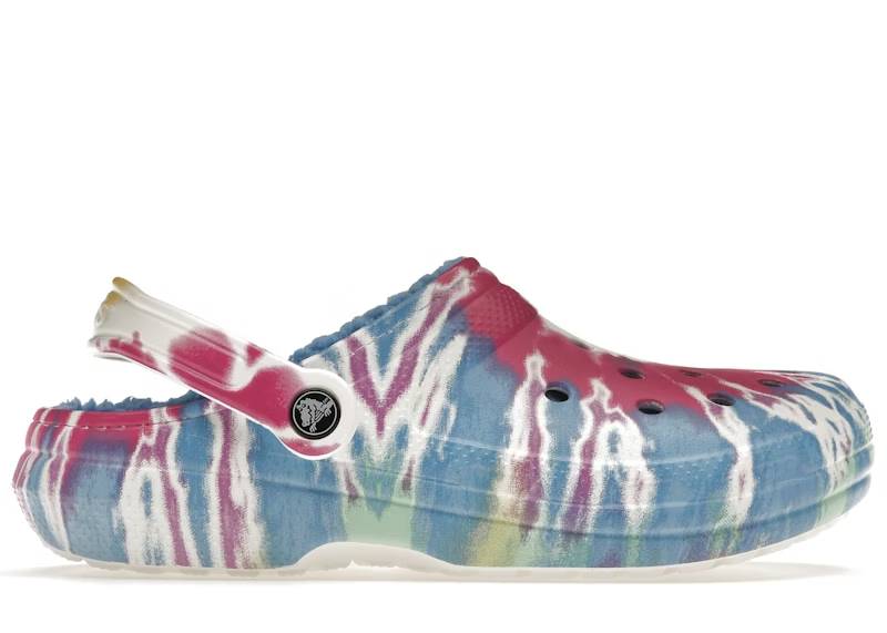 crocs classic tie-dye lined clog powder blue multi Collection – Genuine Crocs Sandals for Sale